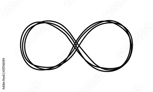 Infinity symbol scribble