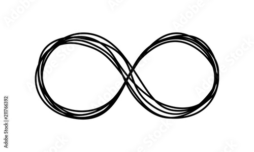 Infinity symbol scribble