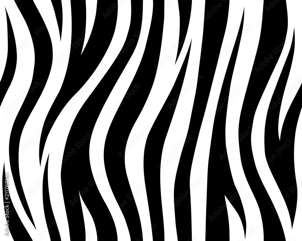 stripe animals jungle tiger zebra fur texture pattern seamless repeating white black - obrazy, fototapety, plakaty 