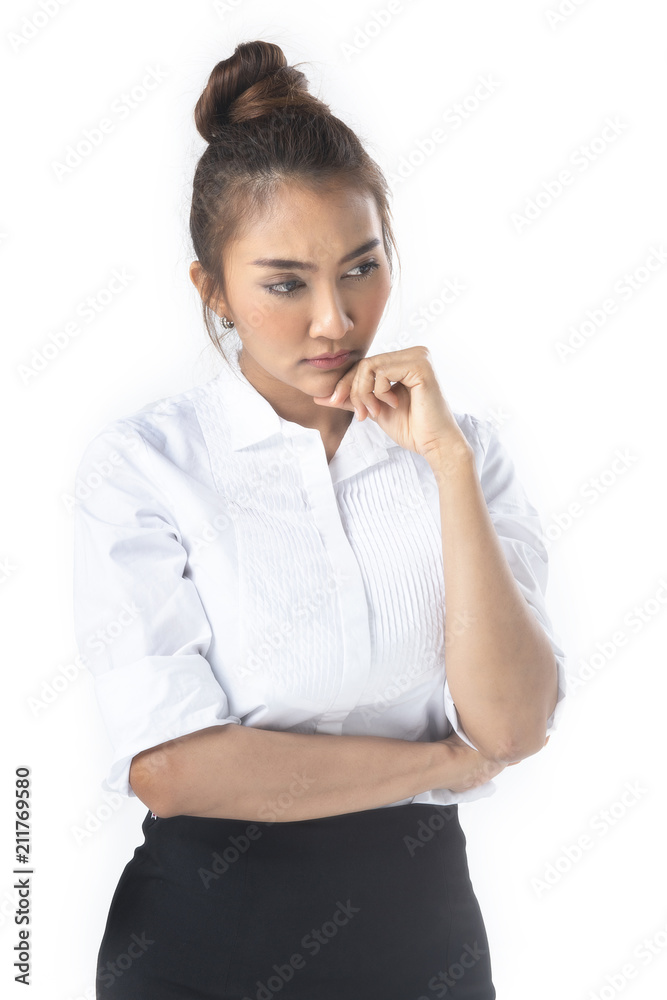 Young generation businesspeople feeling thoughtful and considering work Young generation businesspeople feeling thoughtful and considering work