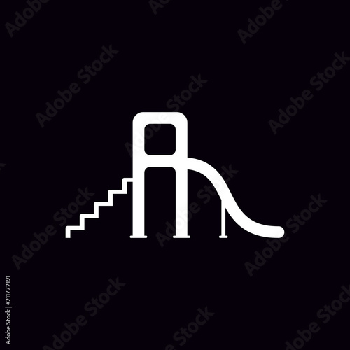 Toboggan vector icon
