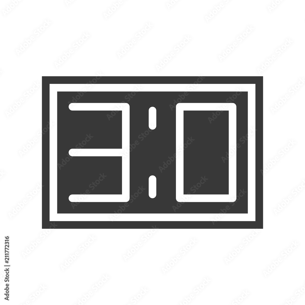 Scoreboard or league table Soccer related solid icon Scoreboard or league table Soccer related solid icon