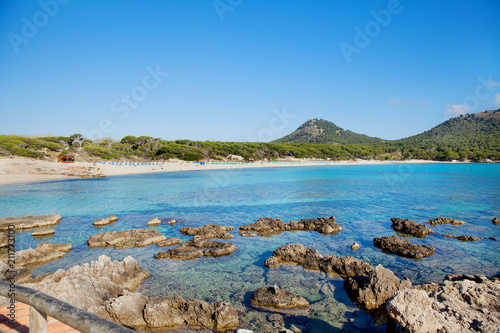  Cala Agulla beach in Cala Ratjada on Majorca island  Spain Mediterranean Sea  Balearic Islands.
