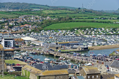 View of West Bay from Clifftop 