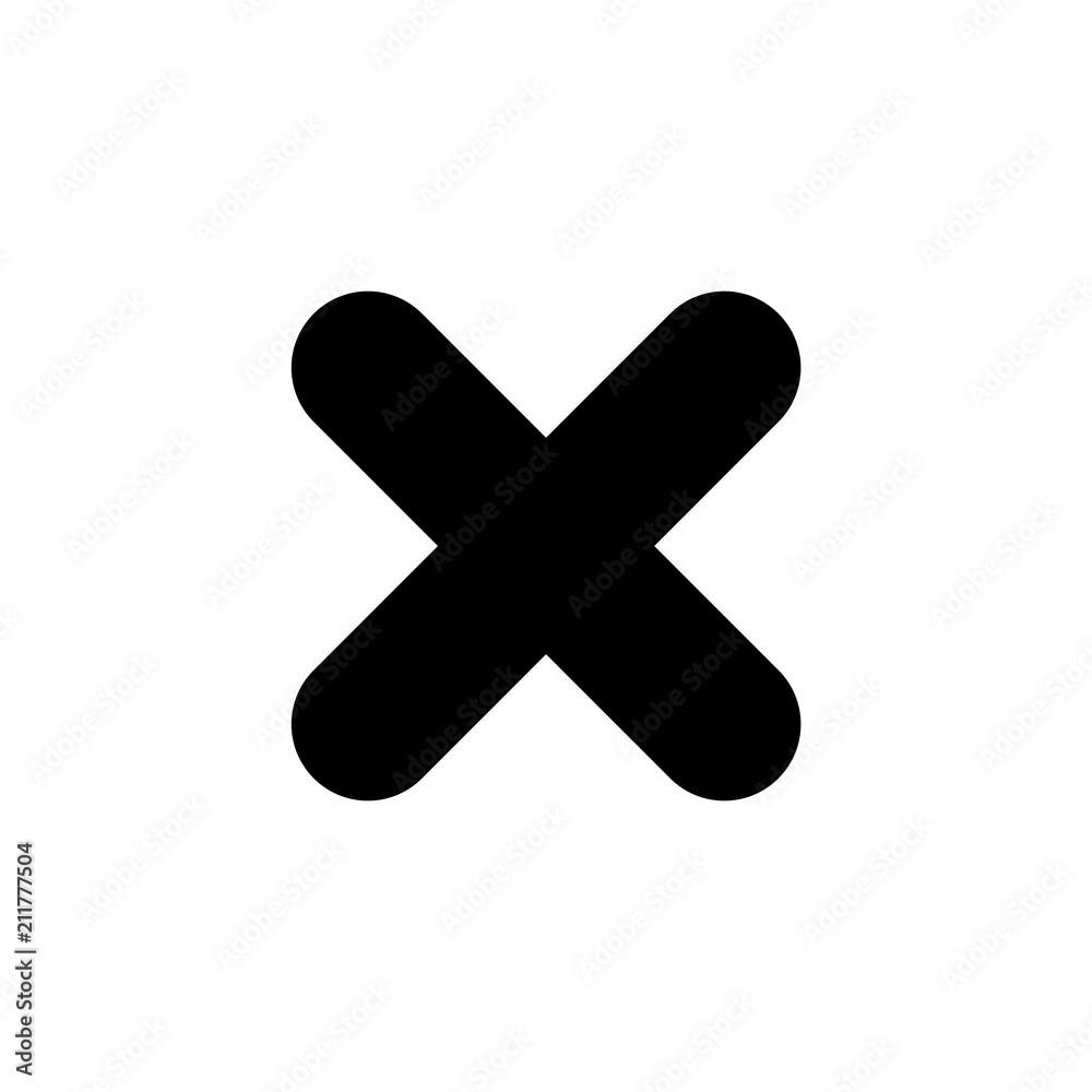 Close icon simple flat web navigation sign Close icon simple flat web navigation sign