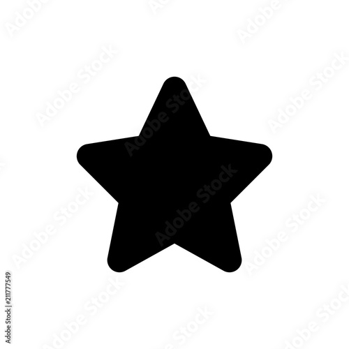 Star icon simple flat web navigation sign