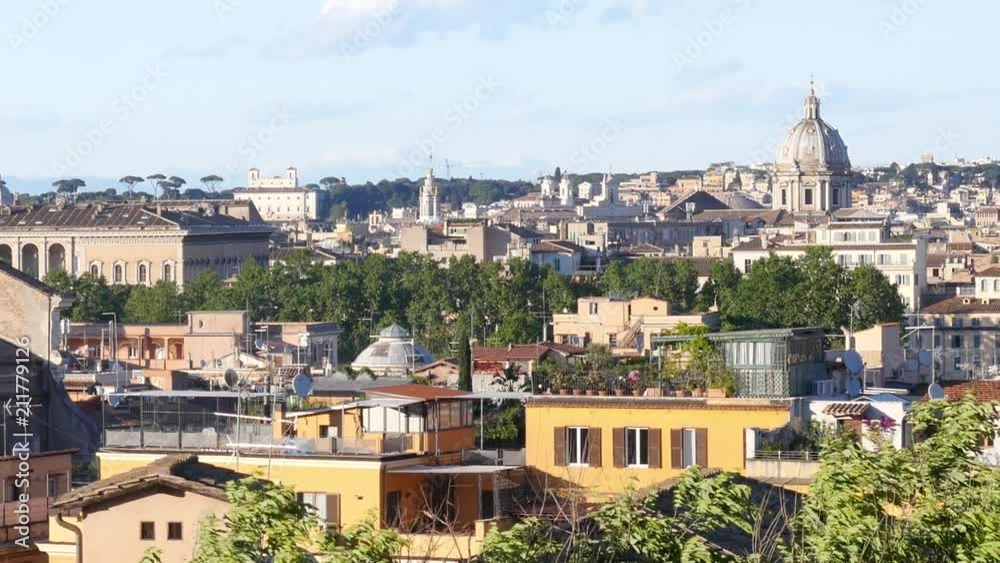 Panoramic view of Rome architecture from one of the hills Panoramic view of Rome architecture from one of the hills