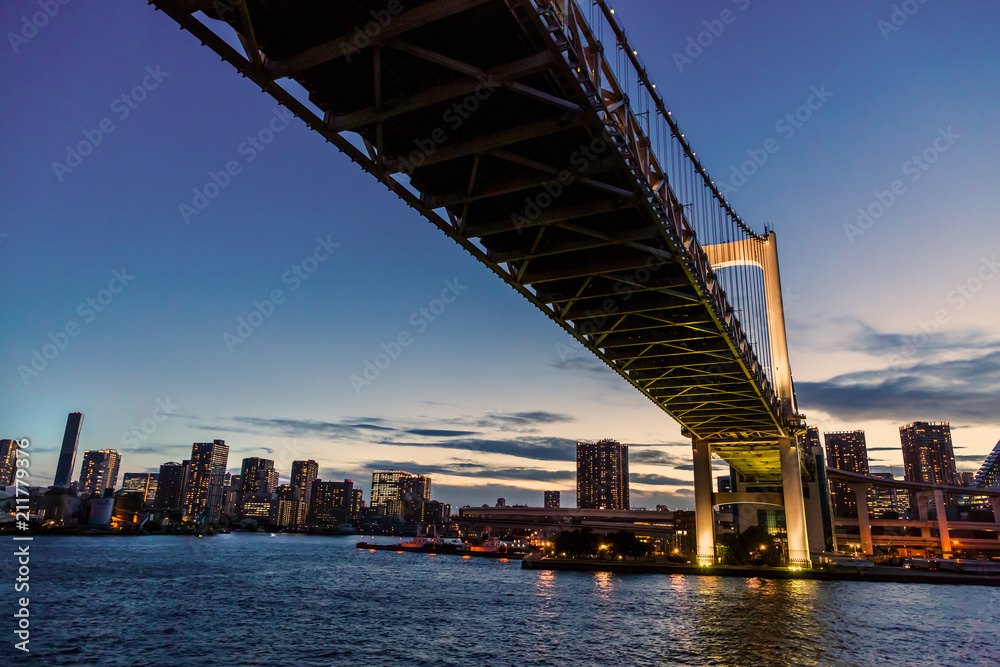 夕暮れの東京の街 夕暮れの東京の街
