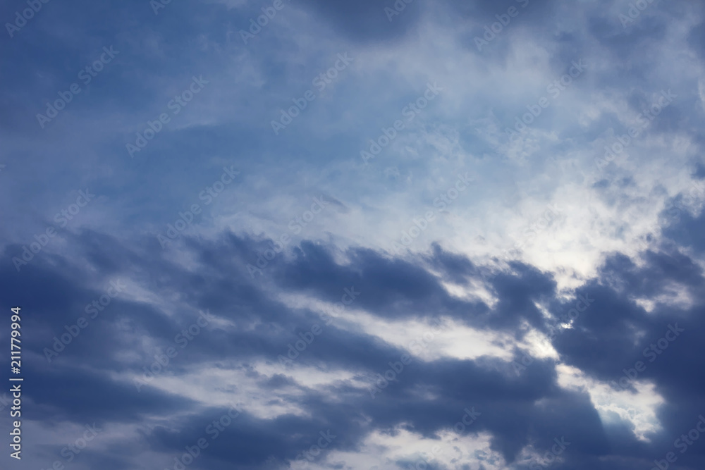 Background Dramatic dark sky with sun rays Background Dramatic dark sky with sun rays