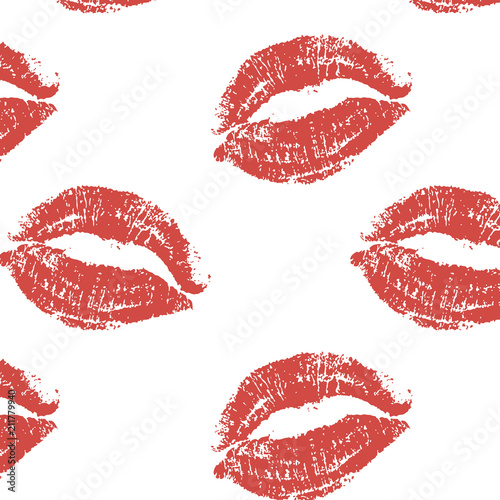 World kiss day. pattern lips pomade
