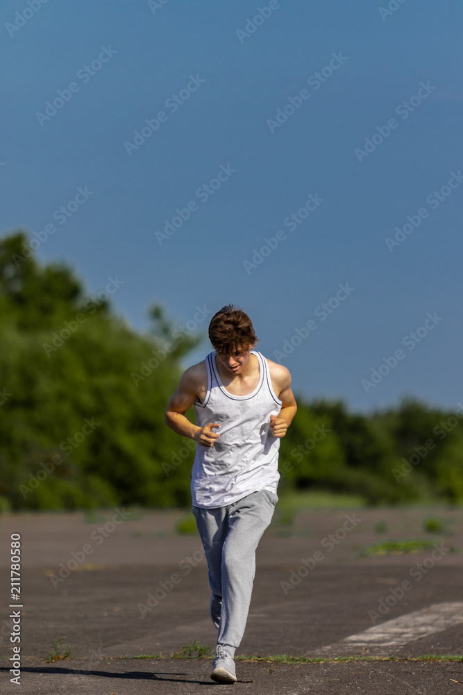 Jogging on a summer's day