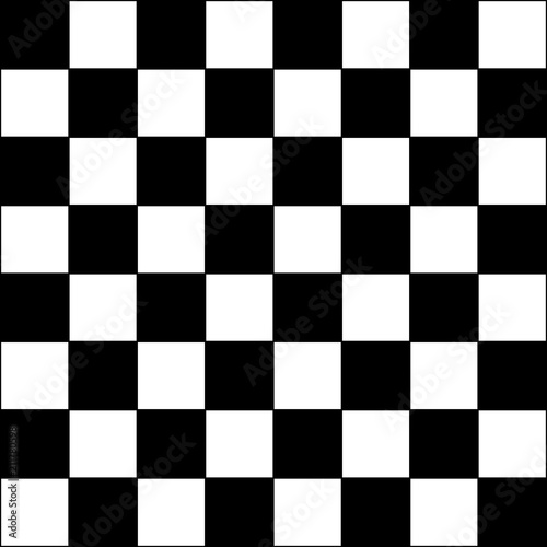 Texture - Chess board black and white - Vector