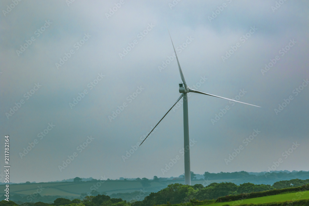 Wind turbine in Dartmoor National Park