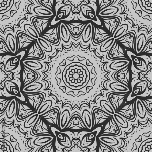 Unique, abstract floral color pattern. Seamless vector illustration. For design, wallpaper, background, print