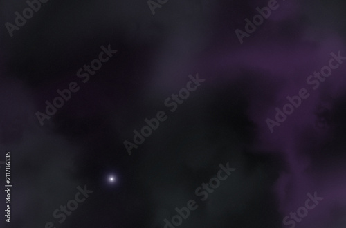 Colorful space nebula. Illustration  for use with projects on science  and education. Plasmatic nebula  deep outer space background with stars. Universe filled with stars  nebula and galaxy