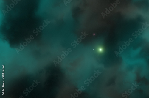 Wallpaper Mural Colorful space nebula. Illustration, for use with projects on science, and education. Plasmatic nebula, deep outer space background with stars. Universe filled with stars, nebula and galaxy Torontodigital.ca