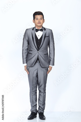 Figure, Business Man Stand in formal Suit