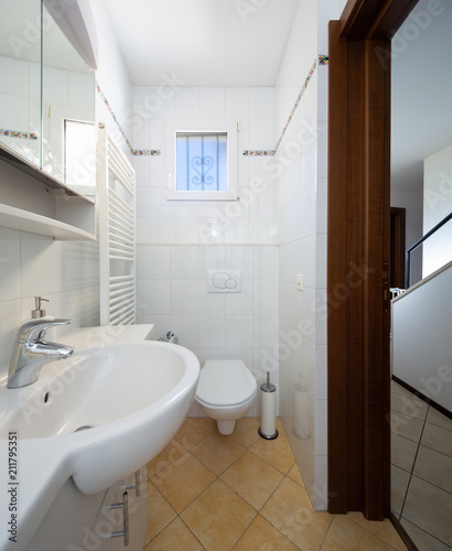 Bathroom with tiles  traditional