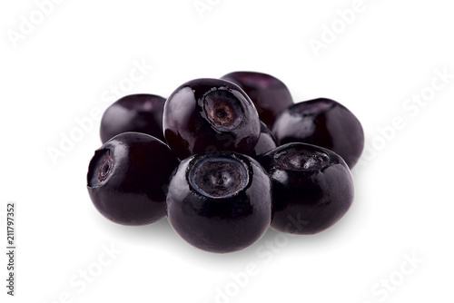 Blueberries Isolated on White Background