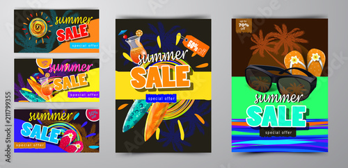 summer sale template banner