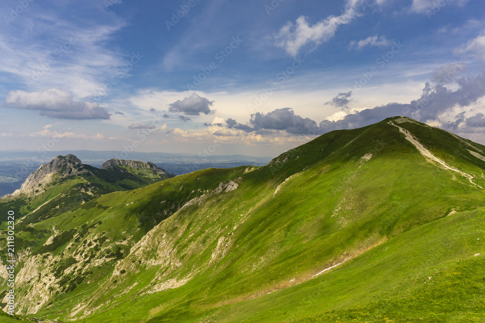Area of Czerwone Wierchy. Western Tatra Mountains. Poland.