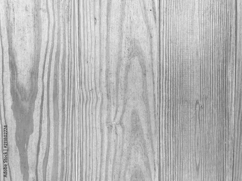 Fototapeta premium White wood plank pattern texture background for design decoration.