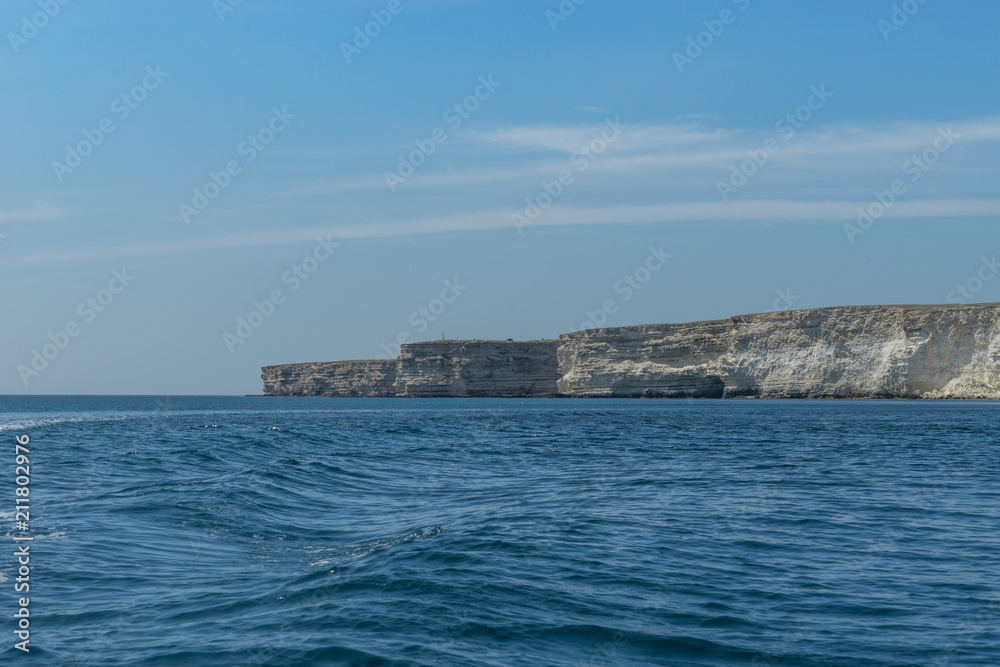 The attraction of the Crimea: Tarkhankut Cape with beautiful rock formations