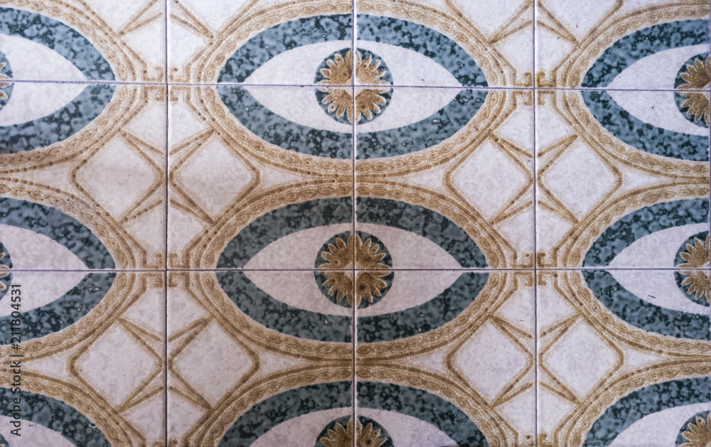 floor tiles with eys