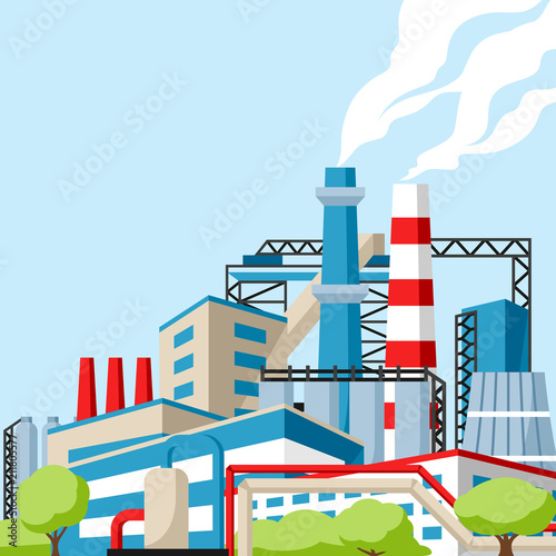 Industrial factory background.