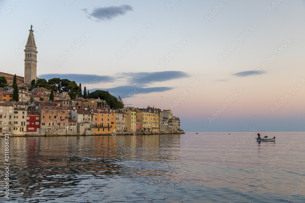 Obraz premium Cityscape of Rovinj town in Croatia