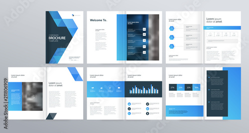 template layout  for company profile ,annual report , brochures, flyers, leaflet, magazine,book with cover page design .