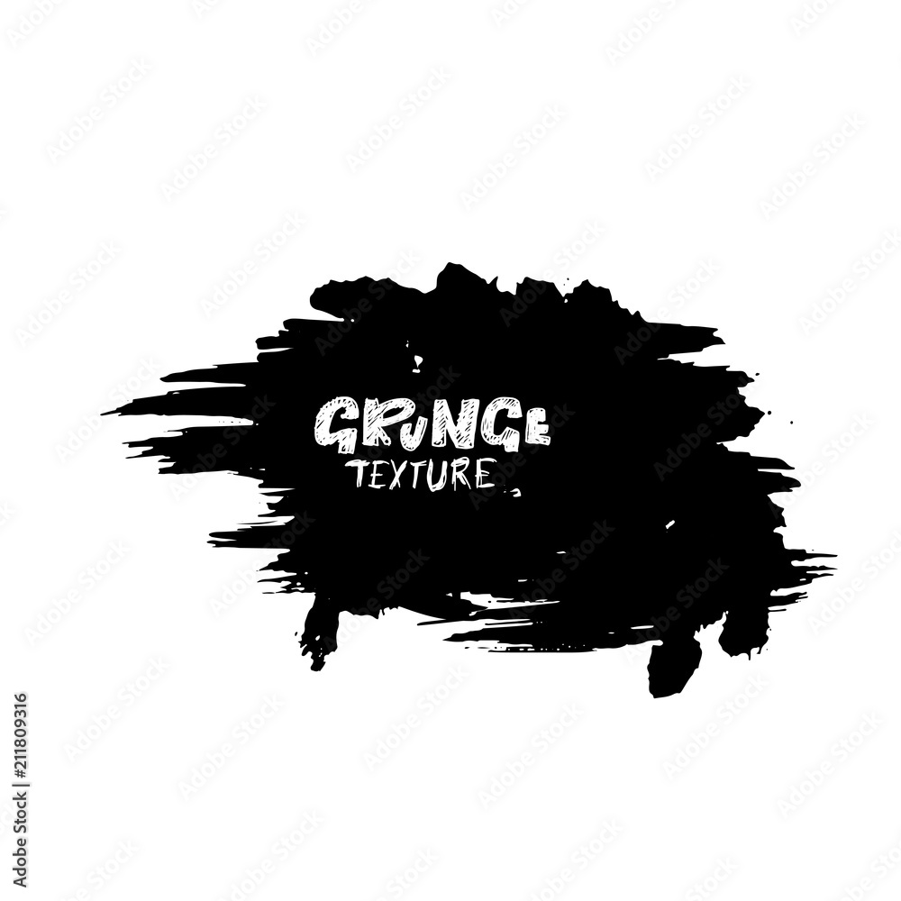 Ink vector dry brush stamp. Vector illustration. Grunge hand drawn watercolor texture. Space for text. Ink vector dry brush stamp. Vector illustration. Grunge hand drawn watercolor texture. Space for text.