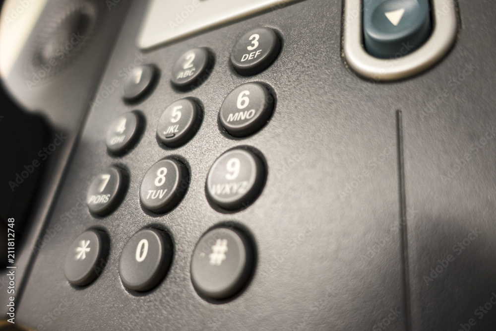 grey ip internet office telephone land line close up of number keys grey ip internet office telephone land line close up of number keys