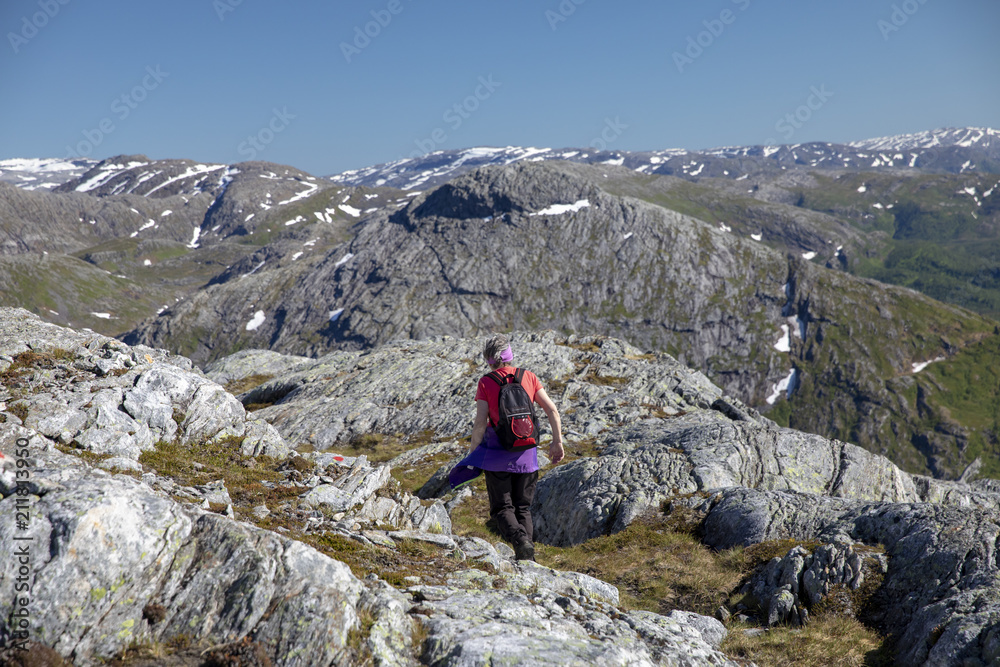 Wanderlust   to Dalaun mountain in Nordland county Northern Norway