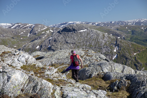 Wanderlust to Dalaun mountain in Nordland county Northern Norway