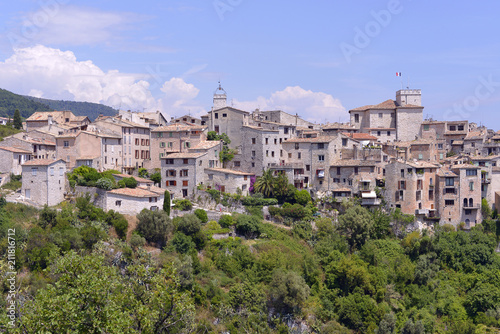 Village of Tourrettes-sur-Loup, a commune in the Alpes-Maritimes department in southeastern France