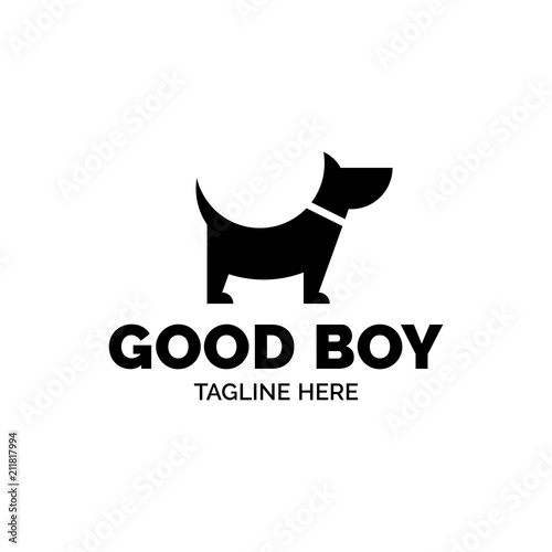 Good Boy Dog Vector Logo Template