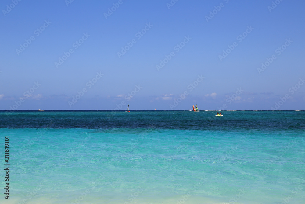 Traumhafter Strand in der Karibik