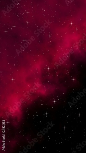 Colorful and beautiful space background. Outer space. Starry outer space texture. Templates, red background Design of websites, mobile devices and applications. 3D illustration