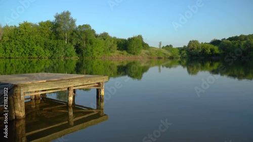 Fishing jetty at sunset