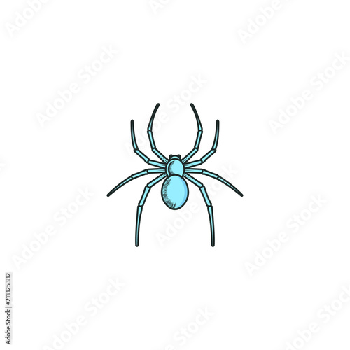 spider logo illustration graphic modern abstract symbol © las