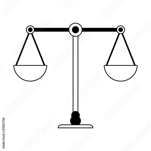 Justice balance symbol vector illustration graphic design