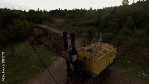 Beautiful view from a road going through the beautiful lake and forest