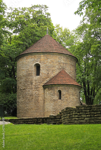 historical rotunda in the park in Cieszyn, Poland