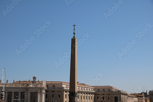 Egyptian obelisk on St. Peter's Square in the Vatican in Rome, Italy © ClaraNila