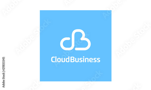 Modern Initial CB for Cloud logo design inspiration