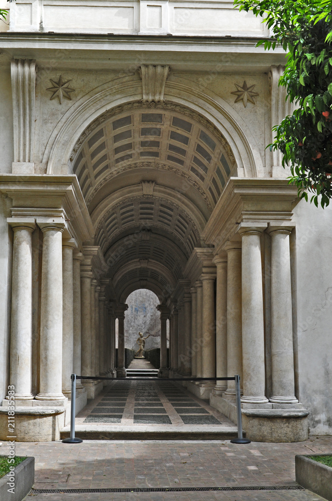 Roma, Palazzo Spada - la prospettiva del Borromini