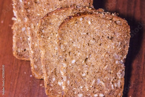 Wallpaper Mural Grain bread close-up Torontodigital.ca