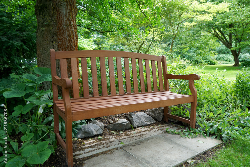 Park bench in a Bavarian park to relax and rest
Park bench in a Bavarian park to relax and rest