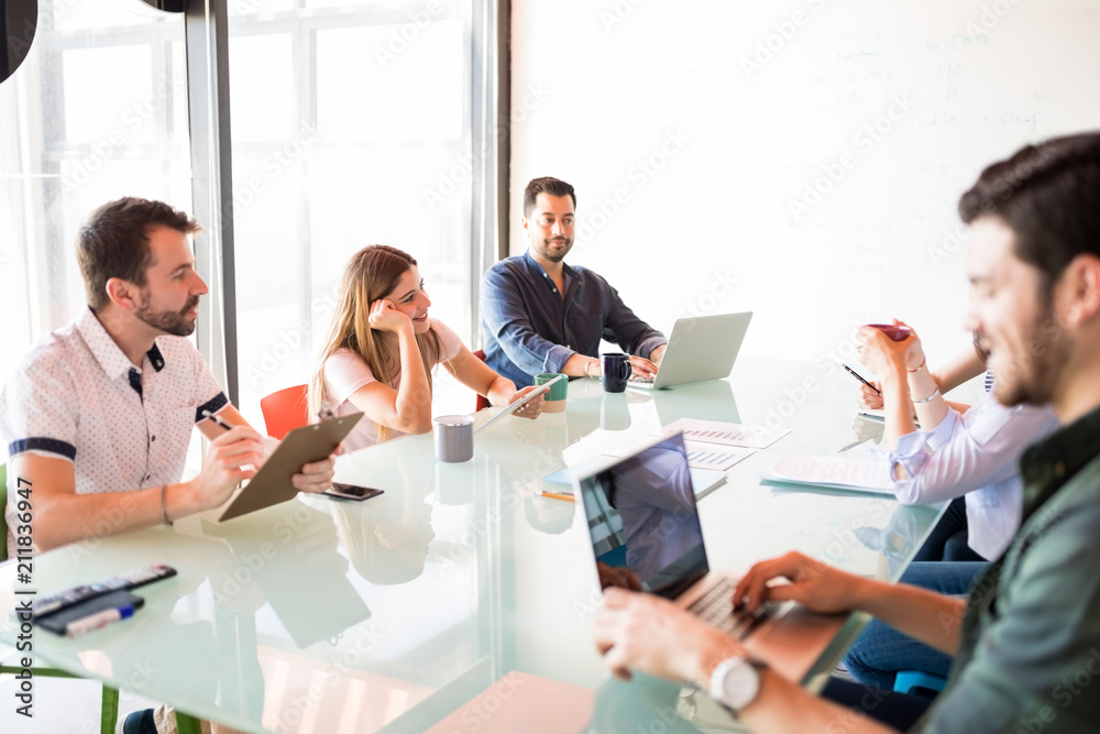 Business team having a meeting on conference room